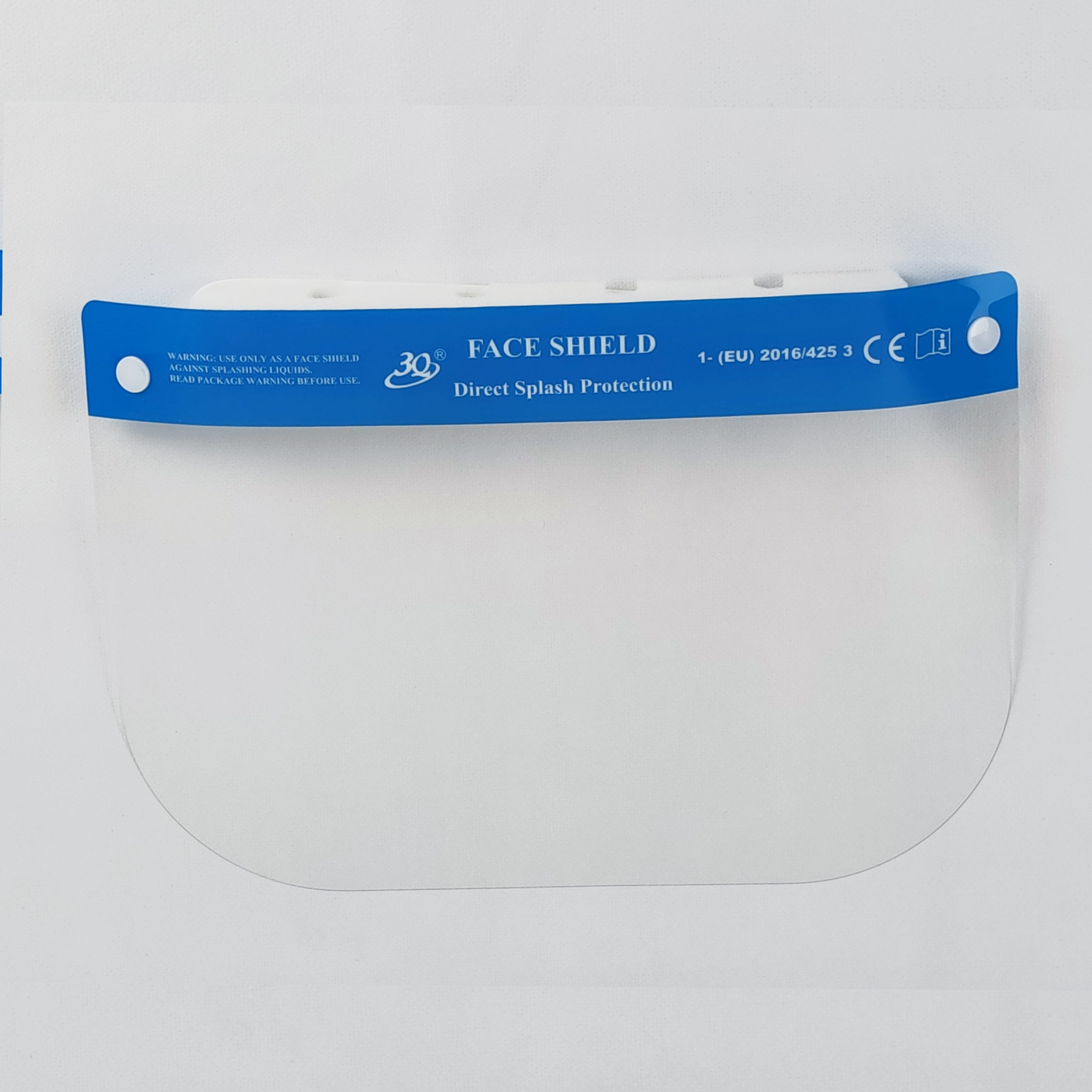 Manufacturer CE medical dental disposable plastic clear visor eye face shields with elastic bands