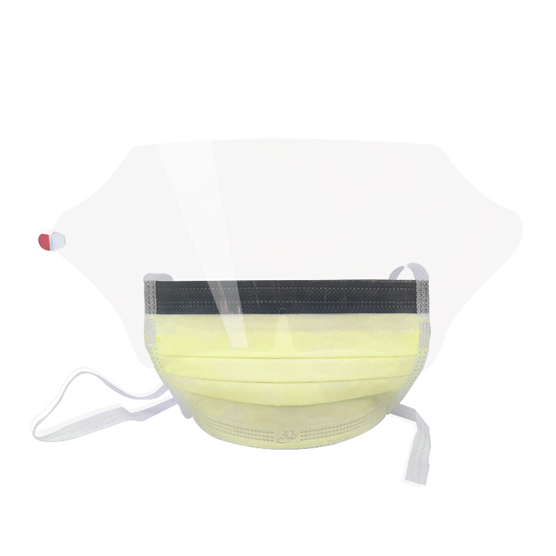 3Q CE 510K ASTM Level 3 High Protection Tie on Dental Face Mask with Visor Face Shield Mask