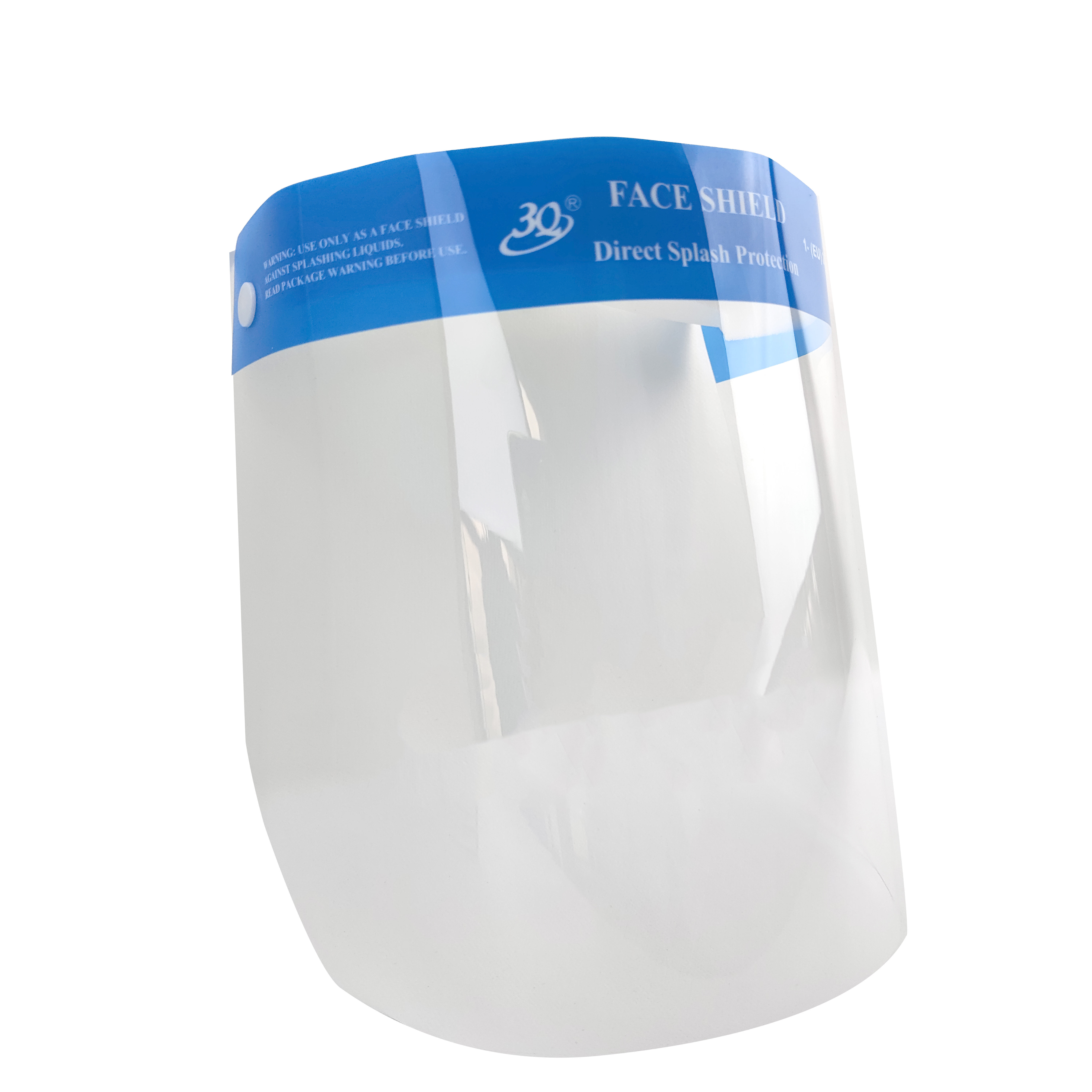 Manufacturer CE medical dental disposable plastic clear visor eye face shields with elastic bands