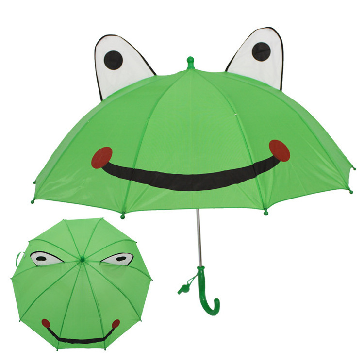 Hot sales 20 Inch 3D creative umbrella cartoon cute animal patterns kids long-handled  umbrella for Children  model ear umbrella