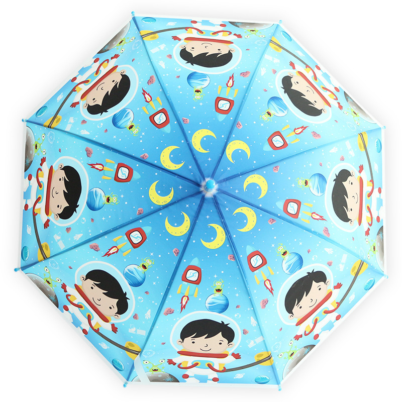 Hot Sales Cartoon Pirate Captain Straight Umbrella for Children Gift Outdoors Game Waterproof Custom Umbrella with Logo Printing