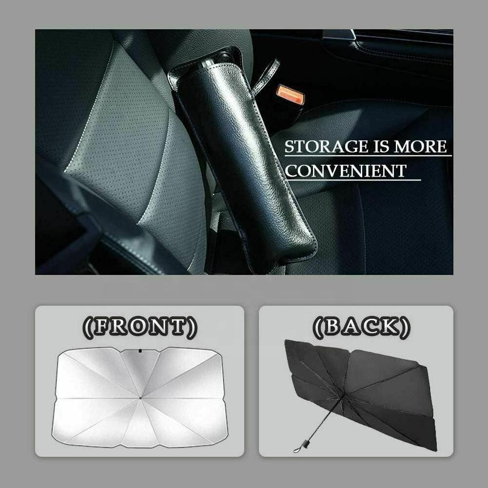 Hot Sales UV Protection Sun Shade Interior Windshield Portable Car Collapsible Sunshades Umbrella Windscreen Umbrella For Park