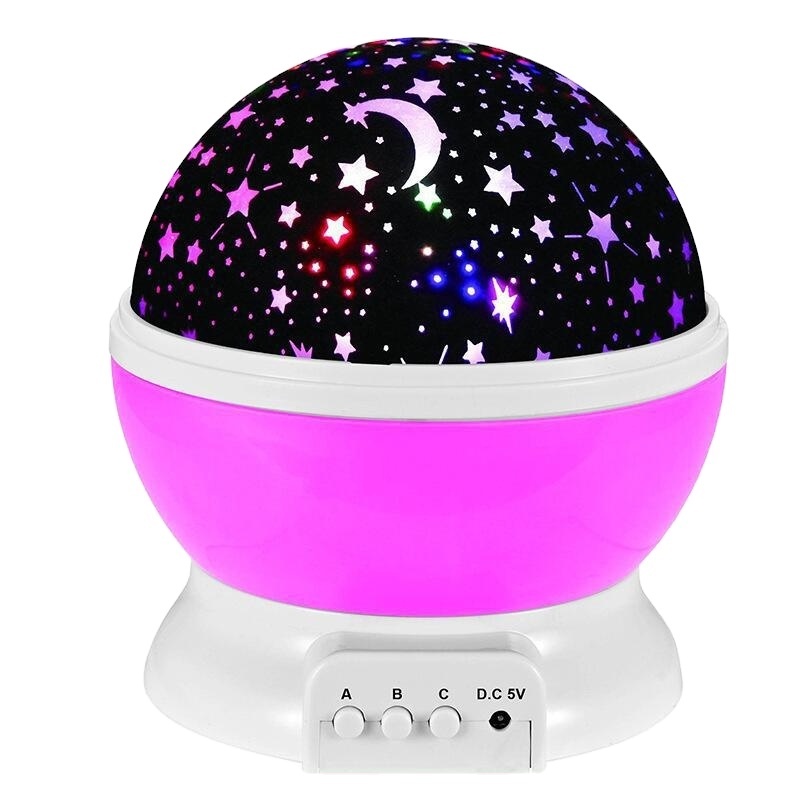 Home Decoration 2023 Sky Moon Star 360 Degree Projector Romantic Night Light For Bedroom Decor