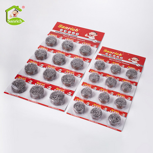 Eco-friendly Stainless steel scourer kitchen cleaning scourer pot scourer wholesale