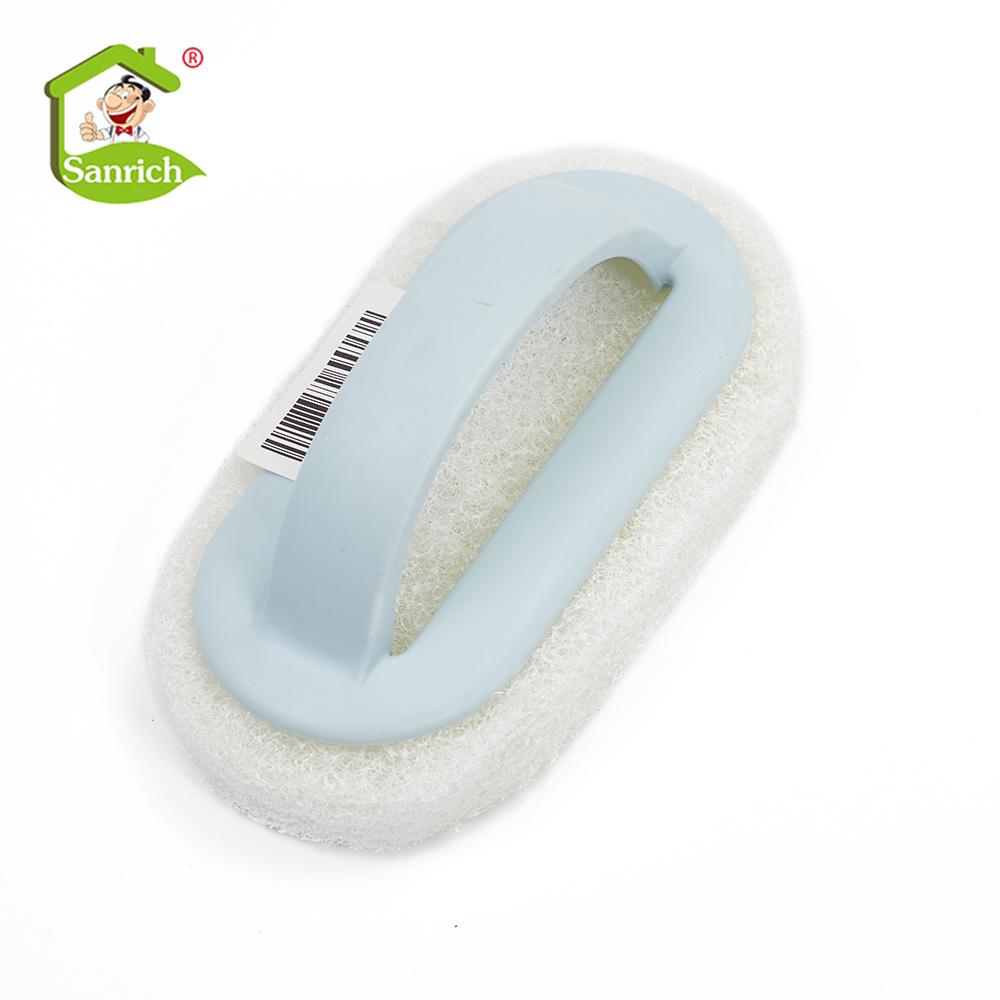 Handle Cleaning Brush Eraser Magic Sponge DIY Cleaning Sponge For Cleaning Shower Bathroom Pot Dishwashing Brush