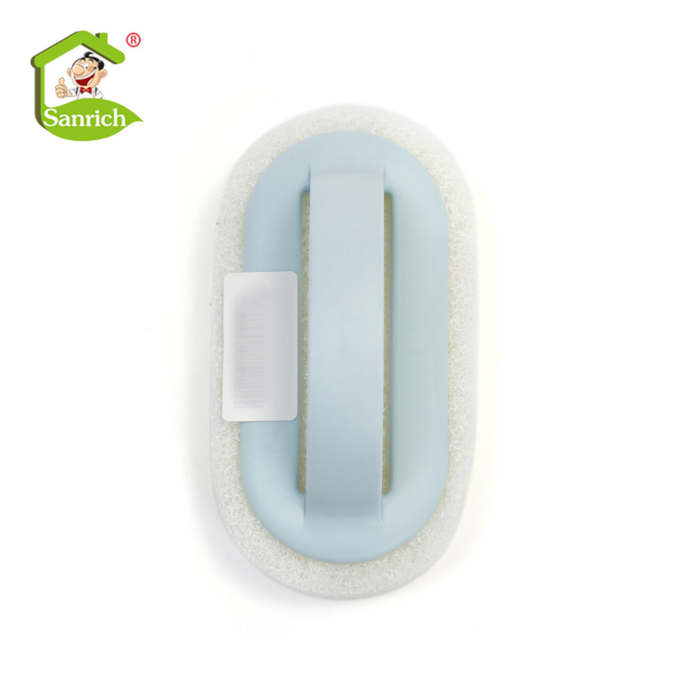 Handle Cleaning Brush Eraser Magic Sponge DIY Cleaning Sponge For Cleaning Shower Bathroom Pot Dishwashing Brush