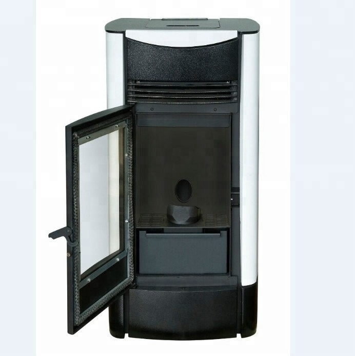 European style wood pellet stove with remote controller