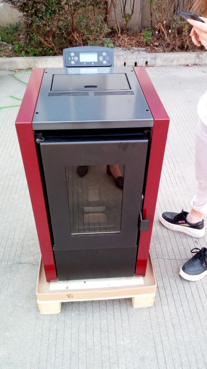 6KW small wood pellet stove, kamini na pelete, pellet salamandras