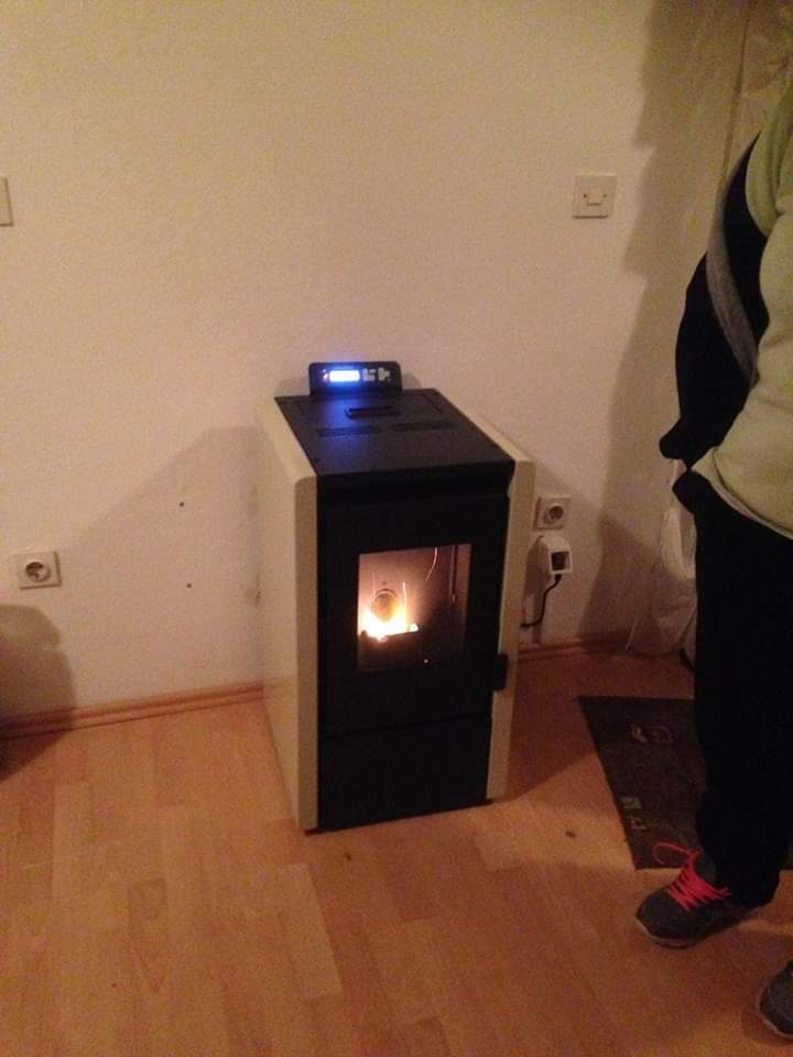 6KW small wood pellet stove, kamini na pelete, pellet salamandras