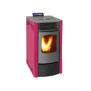 9KW Small modern cheap smokeless fireplace, thermo pellet stove china