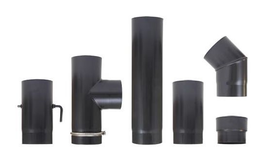 Complete pellet stove vent kit pipe