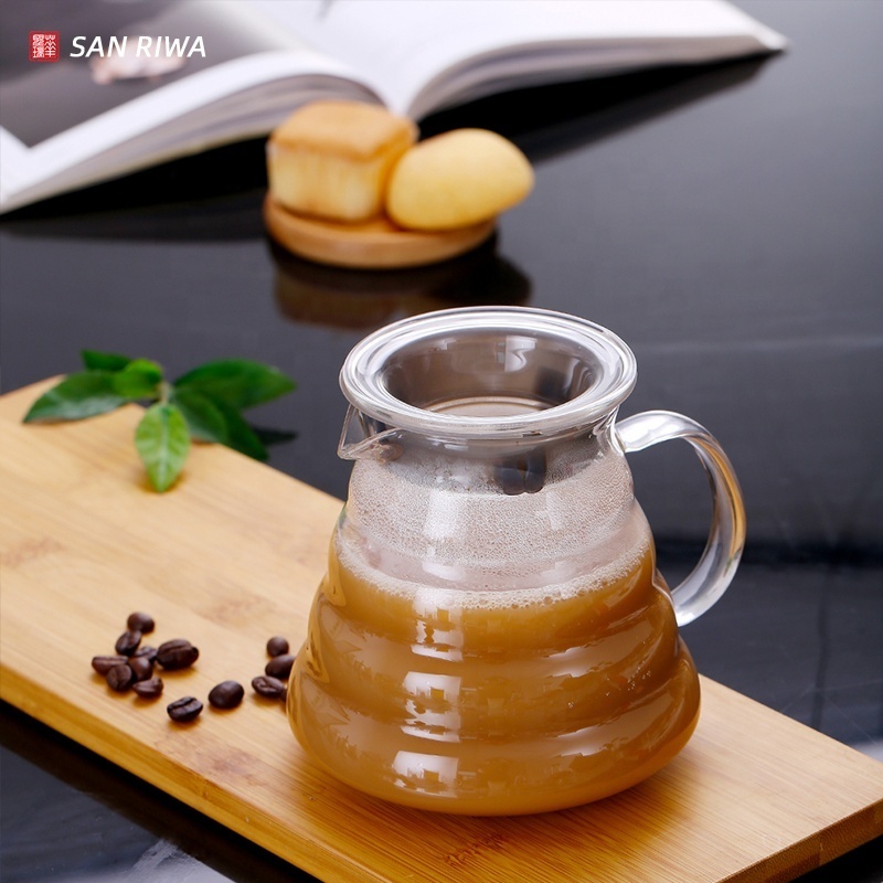 Wholesale 500ml High Borasilicate Glass Server Drip Coffee & Tea Pot kitchen Machine