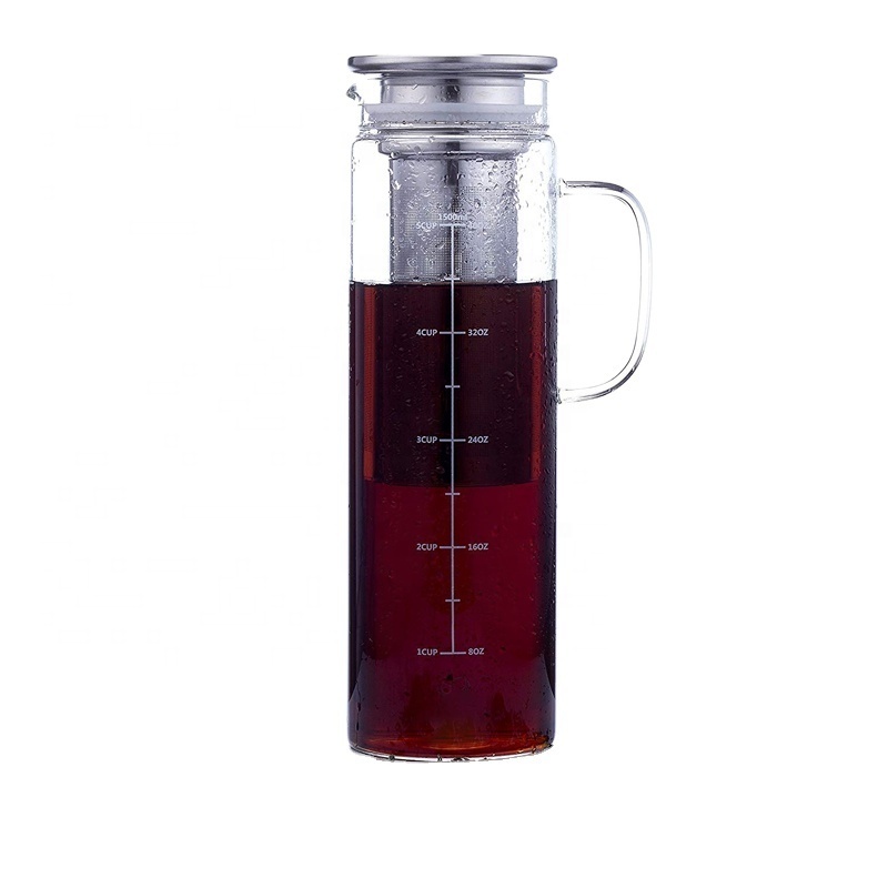 cold brew coffee maker 1.5 l Iced coffee maker  Iced tea maker airtight cold brew pitcher coffee accessories cold brew system