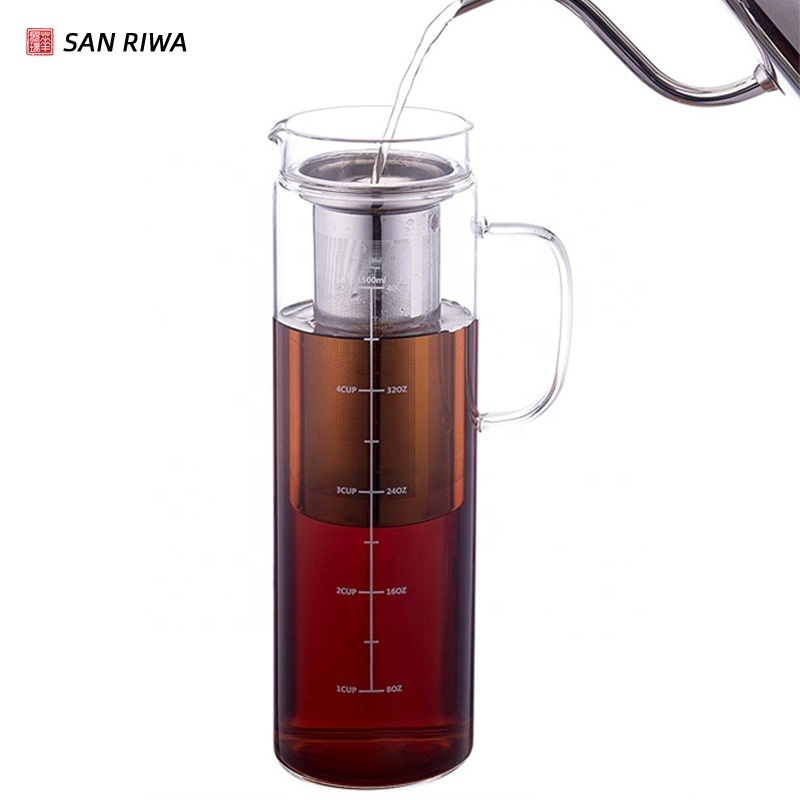 cold brew coffee maker 1.5 l Iced coffee maker  Iced tea maker airtight cold brew pitcher coffee accessories cold brew system