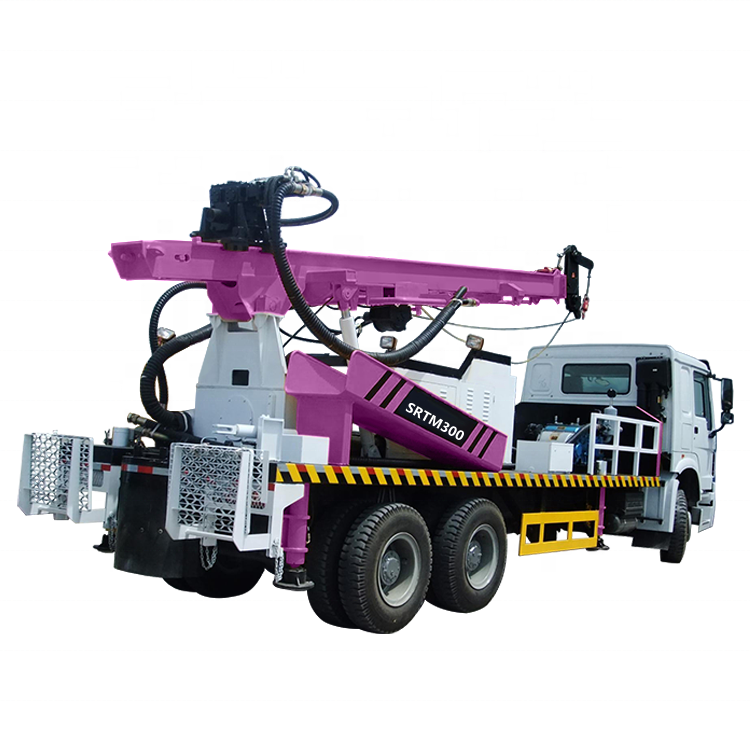 Truck mounted water well drilling rig deep 300meter hydraulic water well drilling rig machine