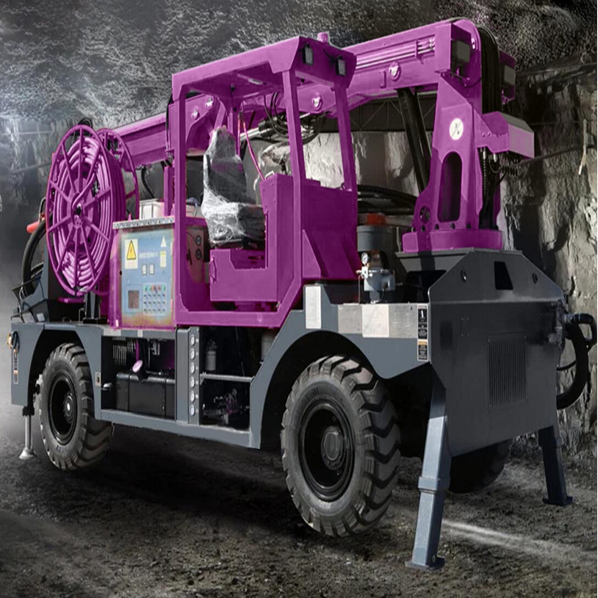 Hydraulic Shotcrete Machine Wet Concrete Spraying Equipment Mining Tunnel Gunite Shotcrete Machine