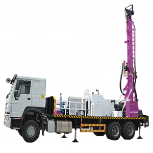 Truck mounted water well drilling rig deep 300meter hydraulic water well drilling rig machine