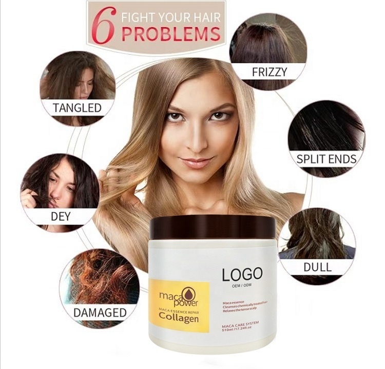 Professional Salon Use Chinese Keratin Collagen Treatment Nourishing Color Damage Hair Mask