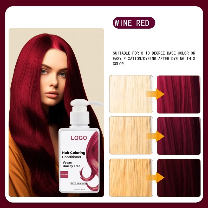 Private Label Manufacturer PPD Ammonia Free Cruelty Free Semi Permanent Vegan Dye Hair Color Mask