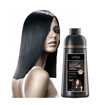 High Quality Ammonia And PPD Free Black Hair Color Shampoo Private Label