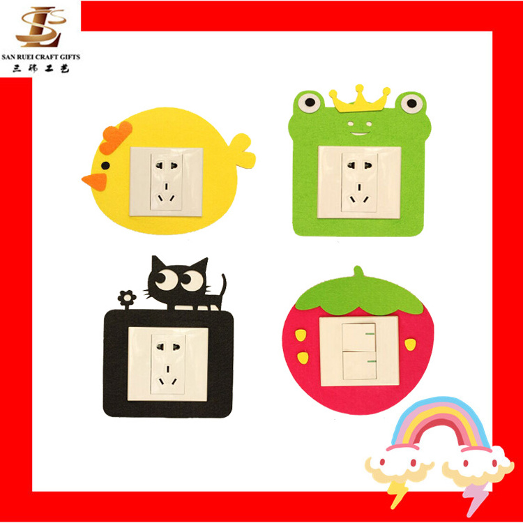 felt switch stickers customized switch cover socket paste