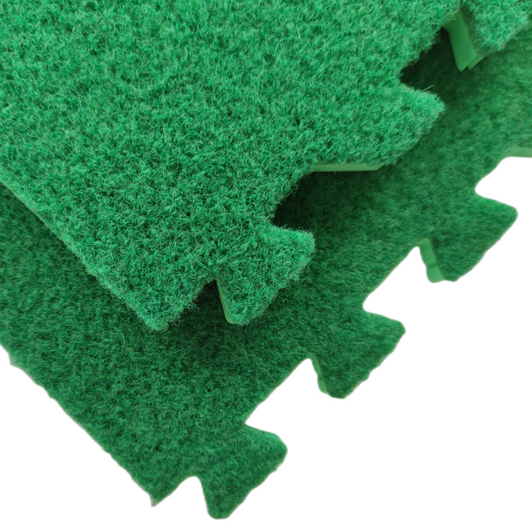 artificial grass turf extra large eva foam self-draining mat non toxic wholesale artificial grass interlocking tiles