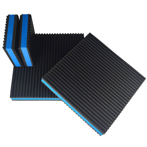 rubber anti-vibration isolator heavy duty blue anti shock pad for air conditioner,compressors hvac treadmills