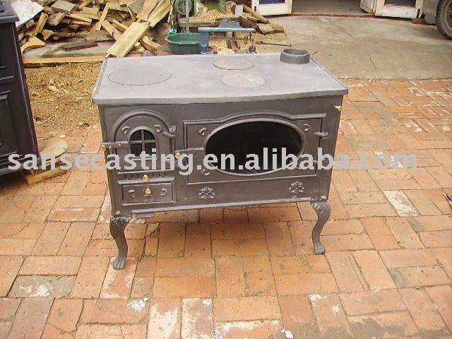 cast iron stove with oven (BSC308)