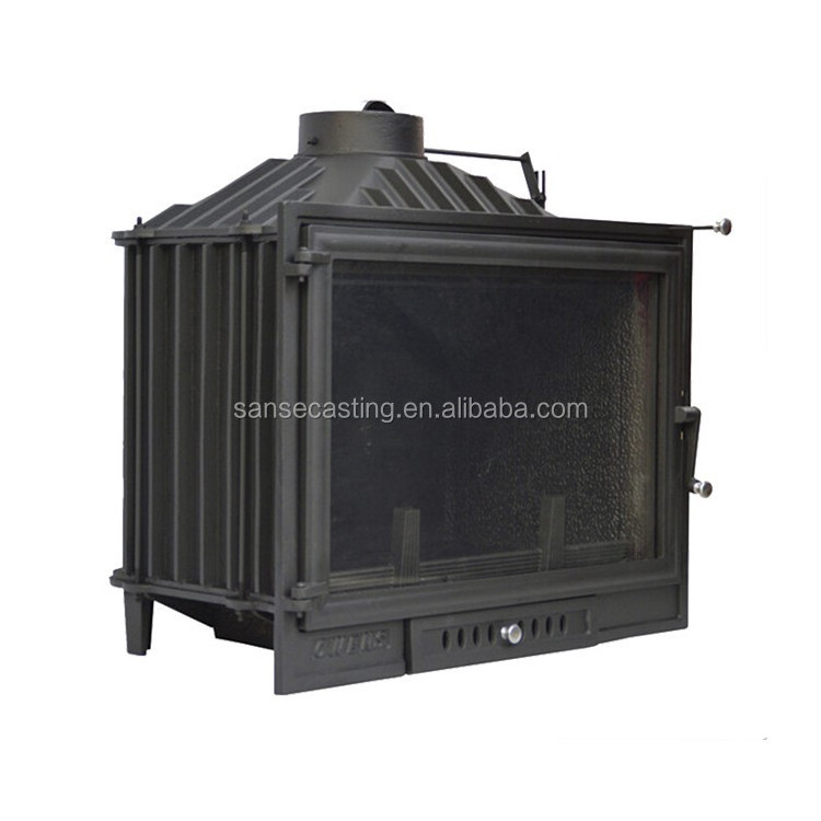 solid fuel cast iron wood pellet fireplace