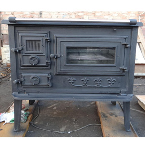 Factory direct selling cast iron wood burning stove with oven (BSC003)