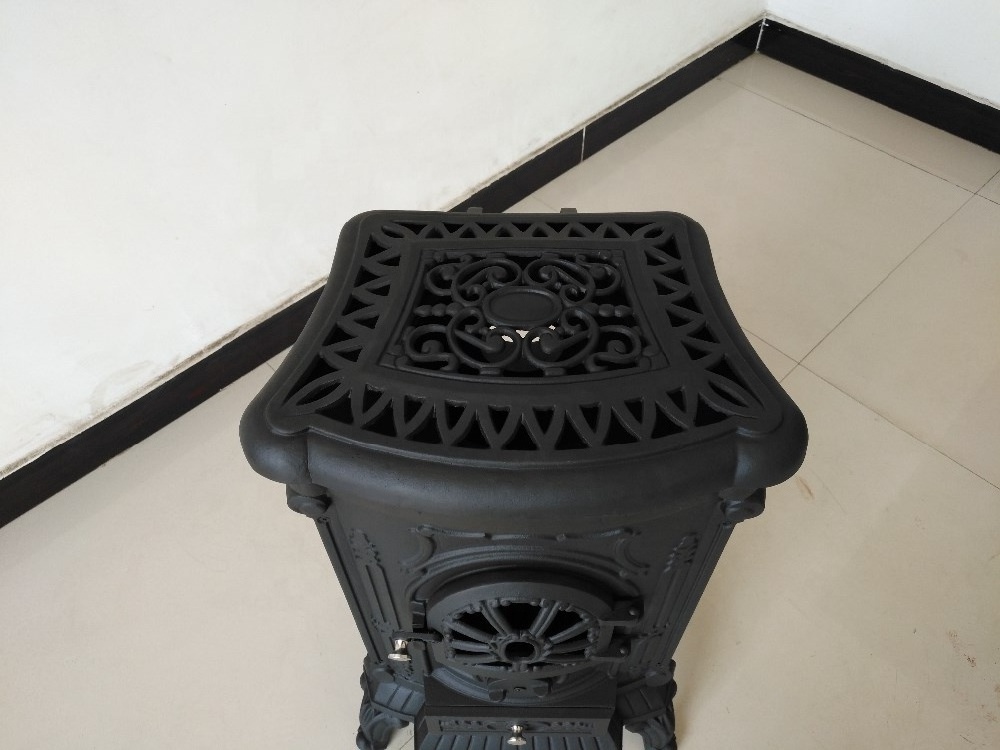 China supplier cast iron stove, double doors wood fireplace BSC309-1