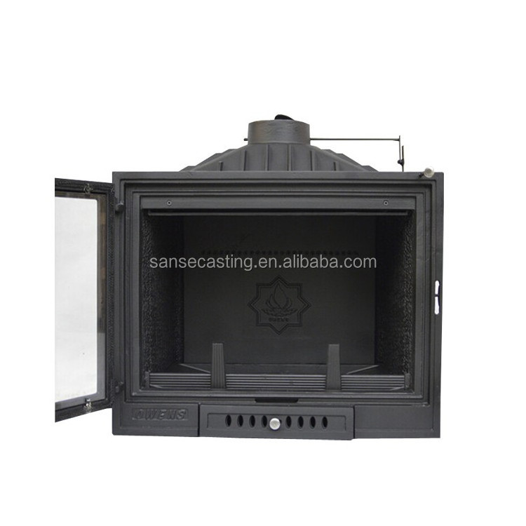 solid fuel cast iron wood pellet fireplace