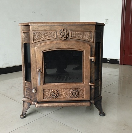 China supplier wood burning heating stove, doubles doors wood fireplace BSC335-2