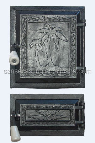 China factory direct hot selling cast iron fireplace door