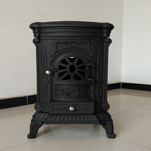 China supplier cast iron stove, double doors wood fireplace BSC309-1