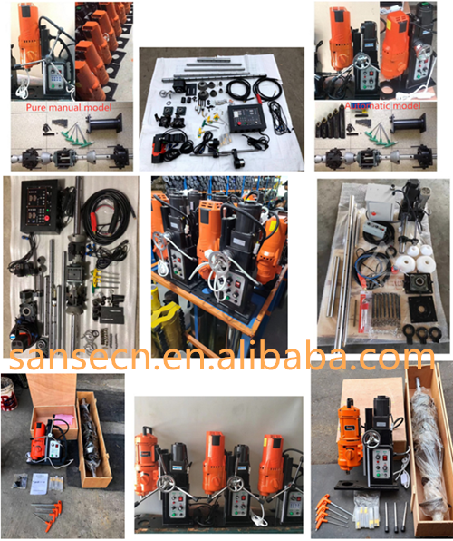 Automatic cylinder boring machine with feed stop for excavator crane bulldozer tractor backhoe or portable line bore machine