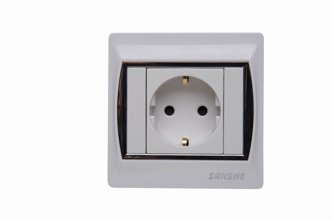 Europe Manufacturers High quality Electric wall switch socket german schuko type recessed Russian socket