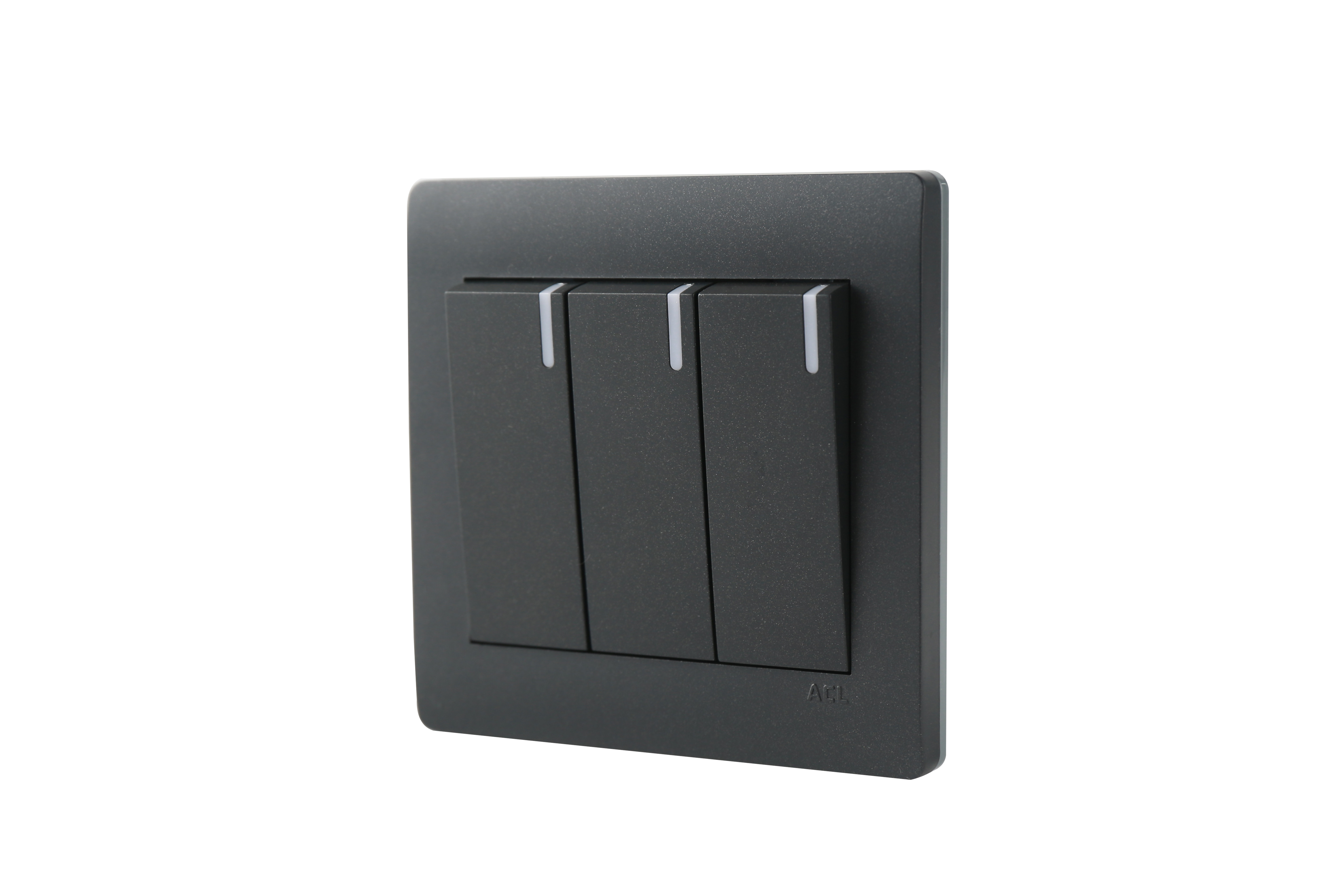 Sanshe Light Switches Pc Plate Electrical UK Standard British Type Electric Power 1/2 Way 1/2/3/4 Gang Push Button Wall Switch