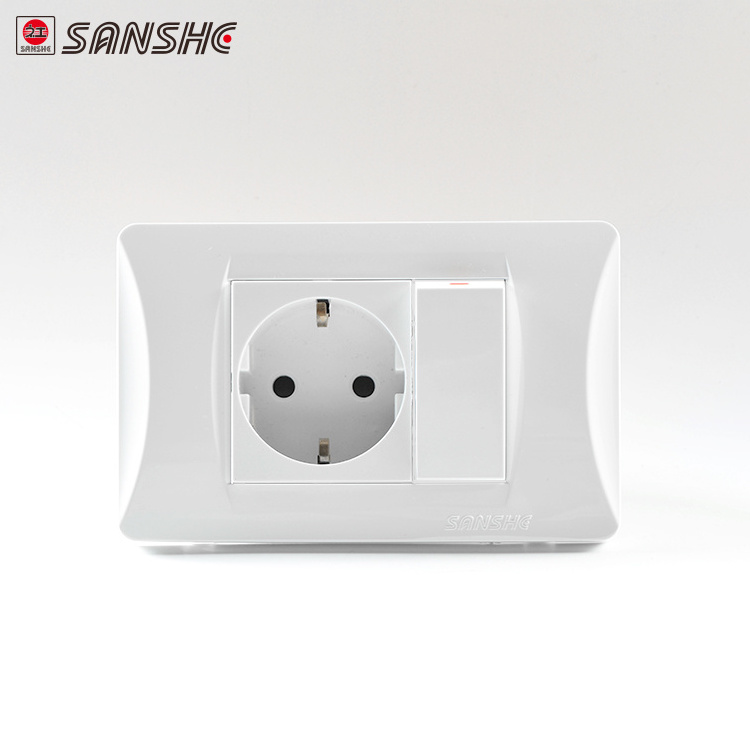 SANSHE 13A 250V outlet multi universal socket function switches and wall sockets