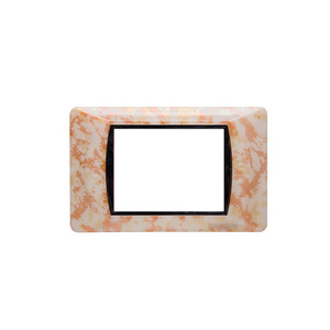 Sanshe Electric accessories screw less Switch Wall Plate Cover with decorative pattern