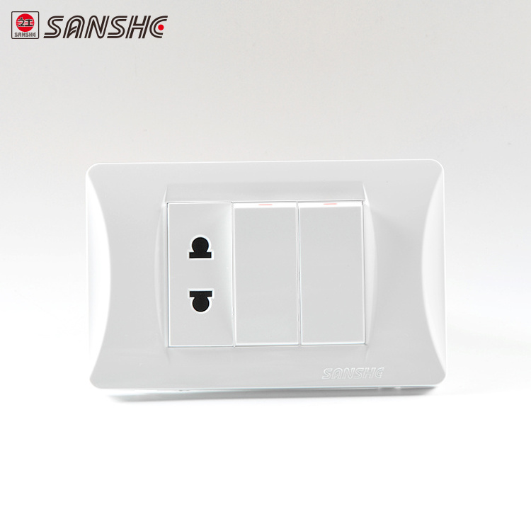 SANSHE 13A 250V outlet multi universal socket function switches and wall sockets