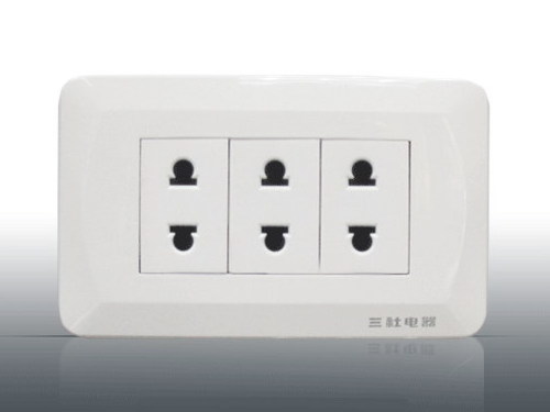 SANSHE Electric Switch Socket 86 Type 118 Type Bangladesh Myanmar Cambodia 2 Pin Universal Wall Socket