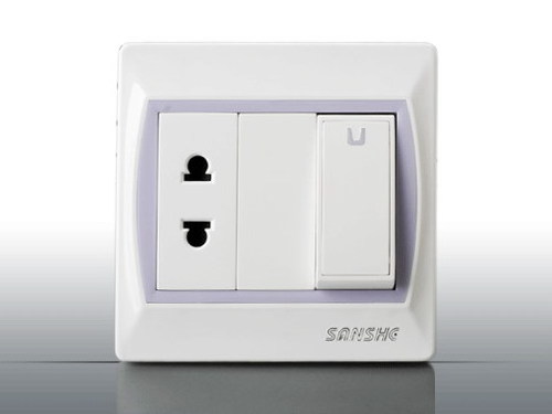 SANSHE Electric Switch Socket 86 Type 118 Type Bangladesh Myanmar Cambodia 2 Pin Universal Wall Socket