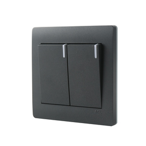 Two buttons matching One way two gang or Two ways two gang Switch UK Socket wall electric switch