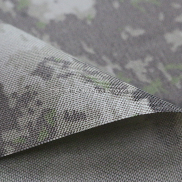 1000D Nylon Cordura Camouflage printed PU coated waterproof Oxford fabric