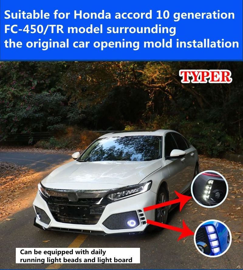 Suitable for the tenth generation Accord modified large surround TR front bumper and rear bumper