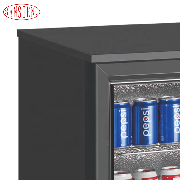 High-quality Beer Drink Cooler Beverage Display Cabinet Bar Fridge Small Glass Door Pepsi Mini Refrigerator