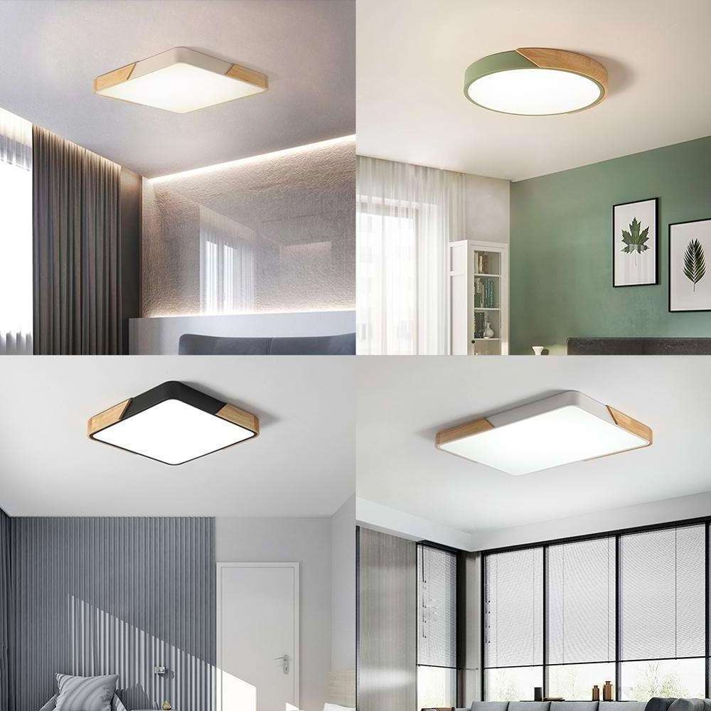 Nordic modern new minimalist creative entrance hall light log led ceiling lamps porch led ceiling light for decoration light