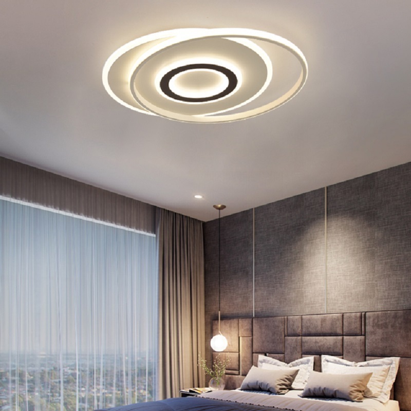 Hot Selling Ceiling Light Fixture Living Room Hanging Lighting Dimmable 3000K-6500K Iron Frame Acrylic Led Ceiling Light