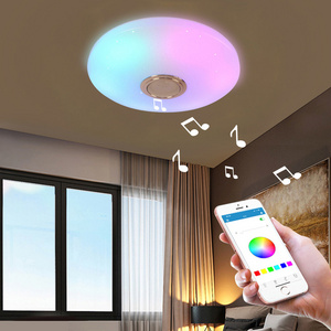 Modern Home Kitchen Colorful RGB App Wifi Control Ceiling Mounted Lights Speakers Smart Home Lights Led